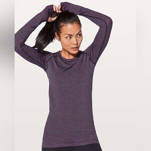 Lululemon Swiftly Tech Long Sleeve Crew Neck Top Pink Paradise Women's Size 6
